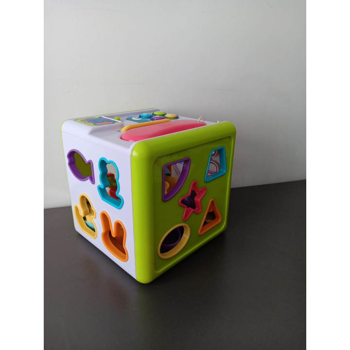 Activiteitenkubus - Vormsorter met Geluid & Klok