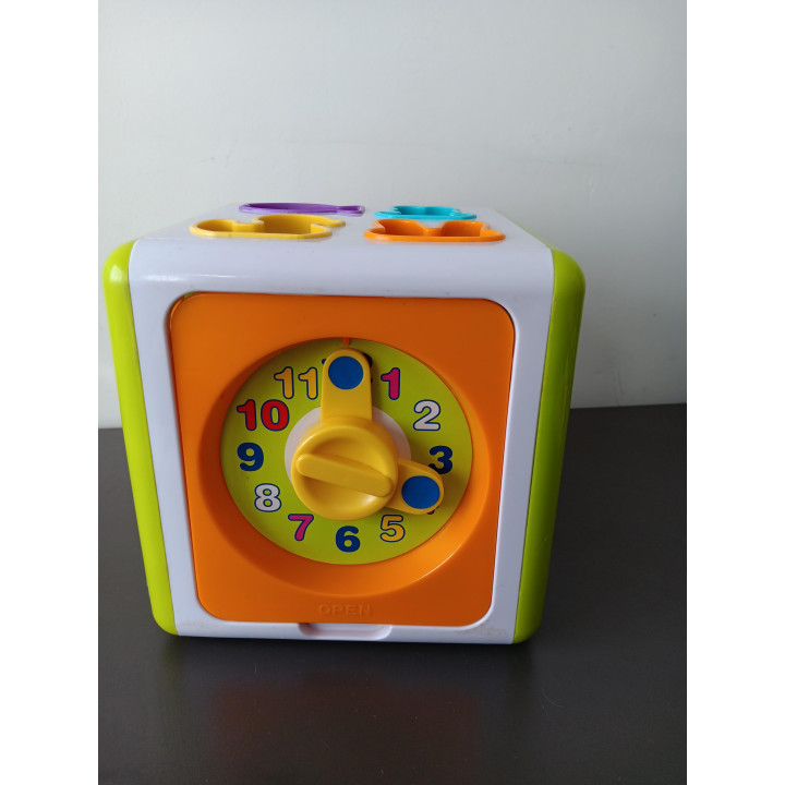 Activiteitenkubus - Vormsorter met Geluid & Klok