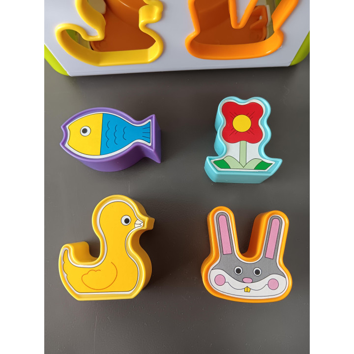 Activiteitenkubus - Vormsorter met Geluid & Klok