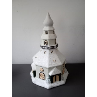 Porseleinen Seiffener Kirche kerstkerk 30 cm
