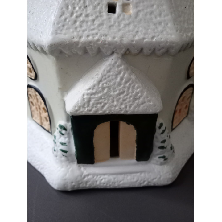 Porseleinen Seiffener Kirche kerstkerk 30 cm