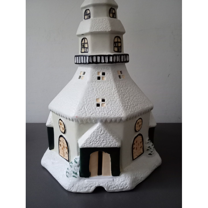 Porseleinen Seiffener Kirche kerstkerk 30 cm