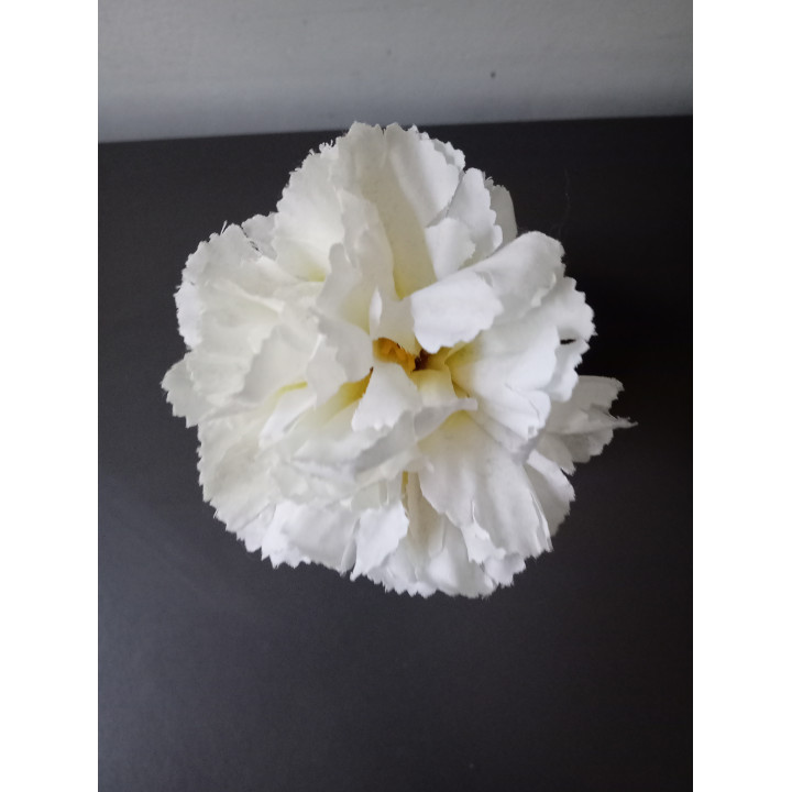Lichtblauw keramieken vaasje met kunstbloem 10 cm