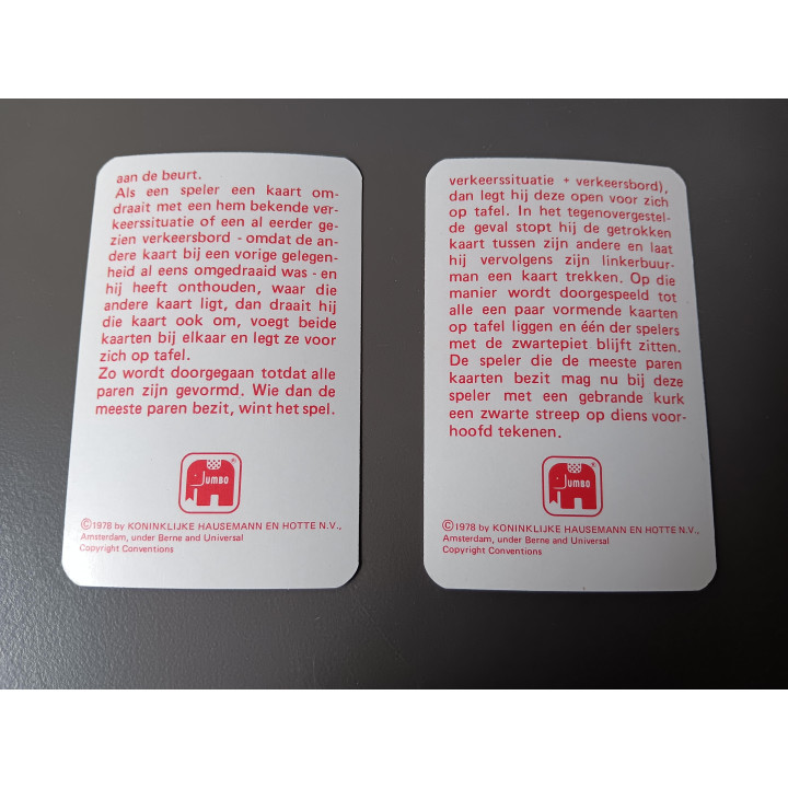 Het Verkeer en Ik - Educatief Kaartspel (Jumbo, 1987)