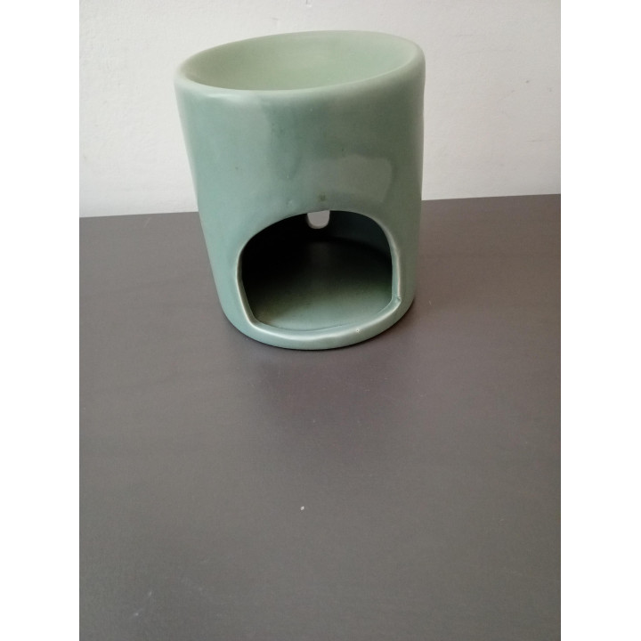 Groene keramieken geurbrander 9 cm