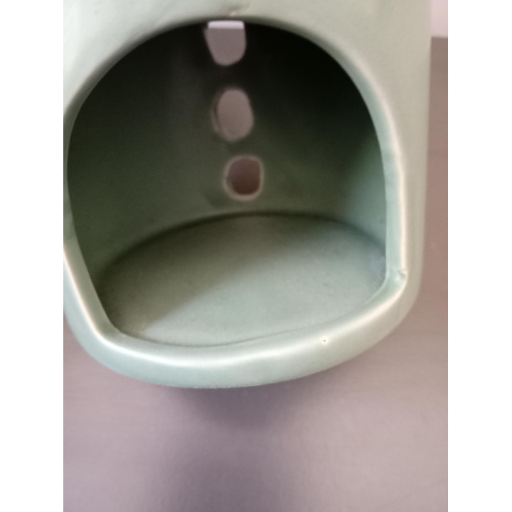 Groene keramieken geurbrander 9 cm