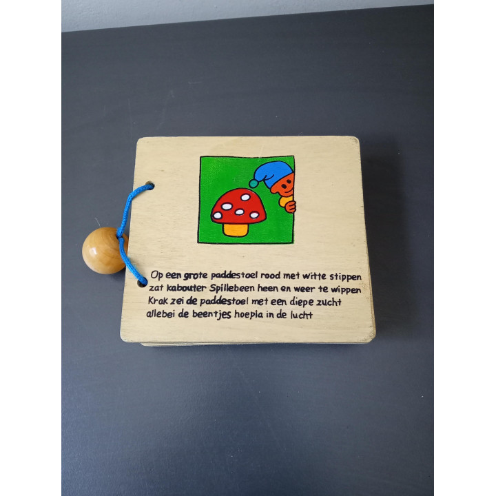 TOI-TOYS Vrolijke liedjes houten kinderboekje