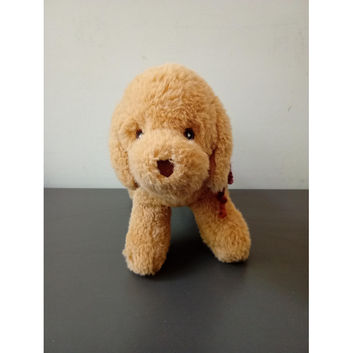 Zeeman beige knuffelhond 22 cm