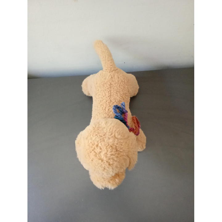 Zeeman beige knuffelhond 22 cm