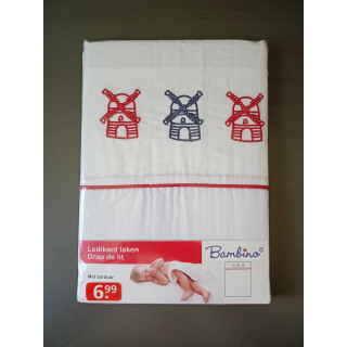 Bambino ledikantlaken molens 120 x 150 cm nieuw