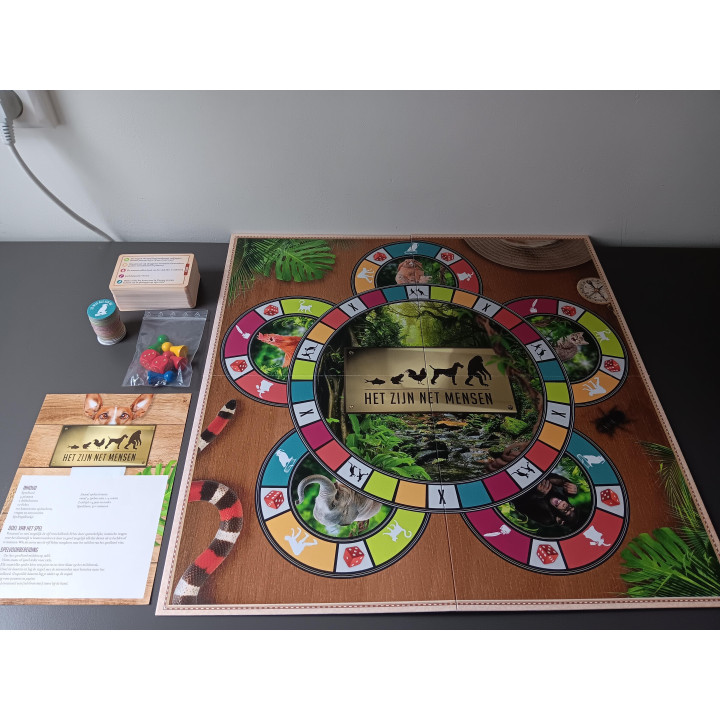 Het Zijn Net Mensen - Dierenquiz Bordspel (Compleet)