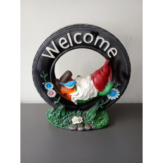Welcome tuinkabouter in autoband 28,5 cm
