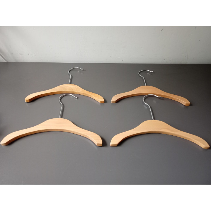 Set van 4 Minibanda houten kinderkledinghangers