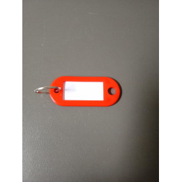 Sleutelhanger met beschrijfbaar label