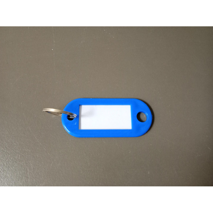 Sleutelhanger met beschrijfbaar label