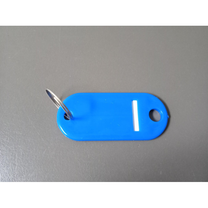 Sleutelhanger met beschrijfbaar label