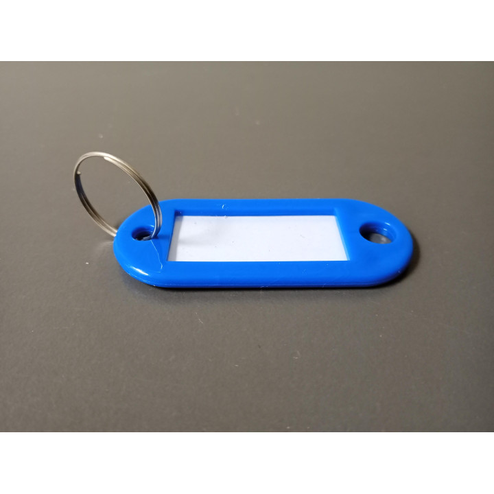 Sleutelhanger met beschrijfbaar label