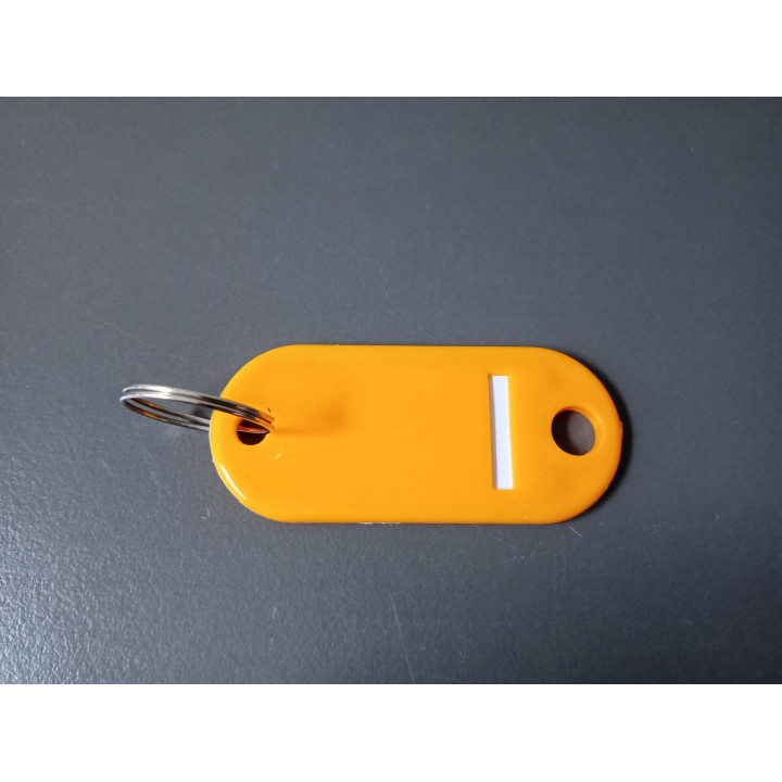 Sleutelhanger met beschrijfbaar label