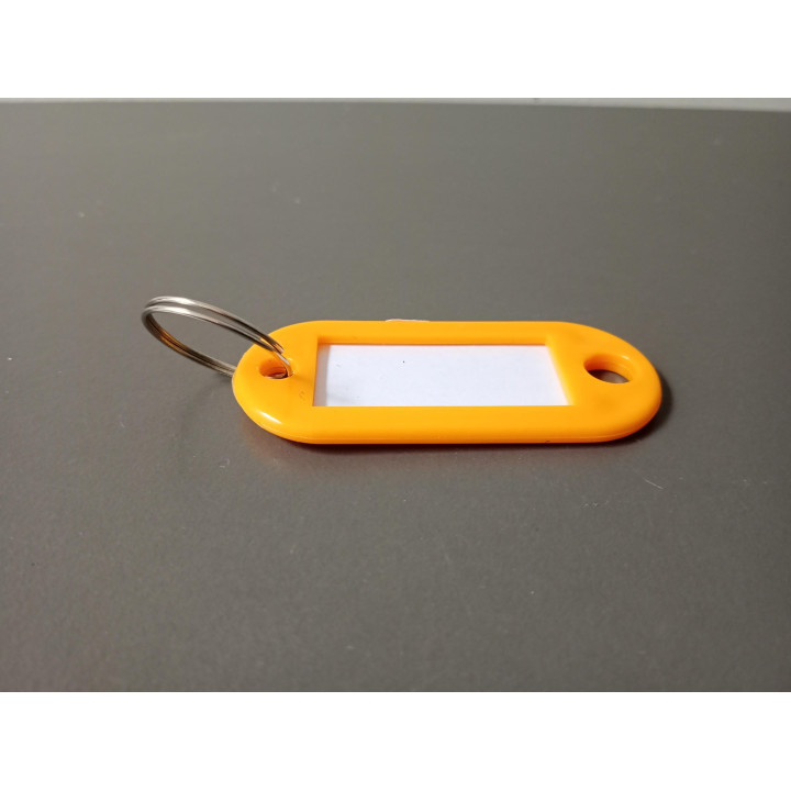 Sleutelhanger met beschrijfbaar label