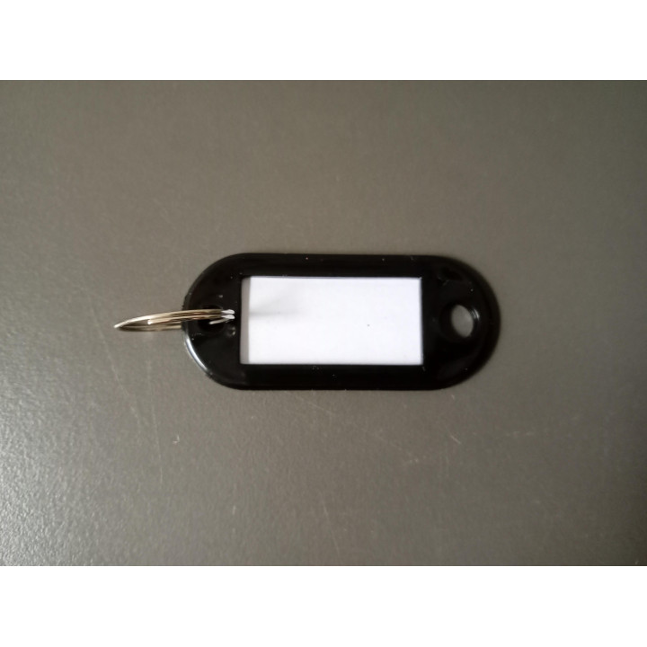 Sleutelhanger met beschrijfbaar label
