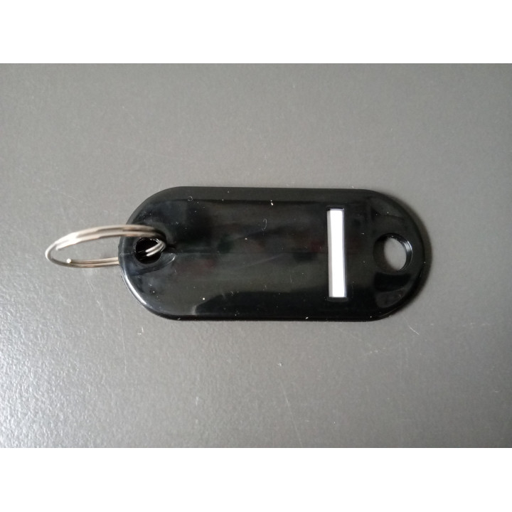 Sleutelhanger met beschrijfbaar label