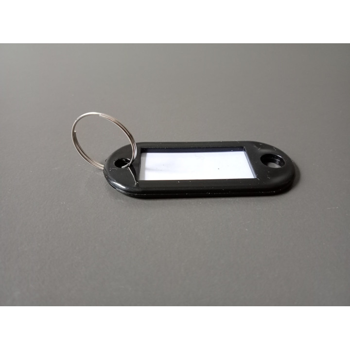 Sleutelhanger met beschrijfbaar label