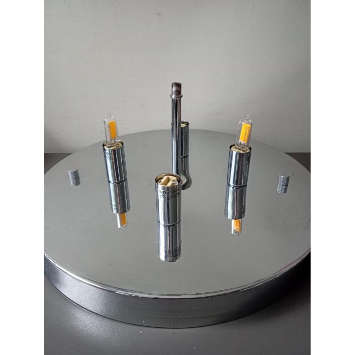 Gamma Carballo plafondlamp zilverkleurig 30 cm