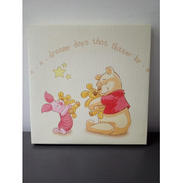 Disney Winnie de Poeh en Knorretje schilderijtje 21 cm