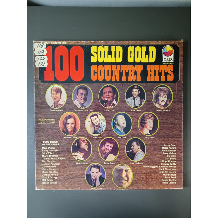 100 Solid Gold Country Hits 4 LP boxset