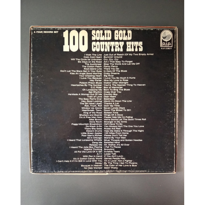 100 Solid Gold Country Hits 4 LP boxset