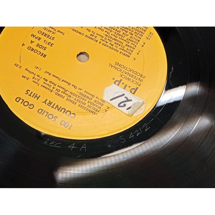 100 Solid Gold Country Hits 4 LP boxset