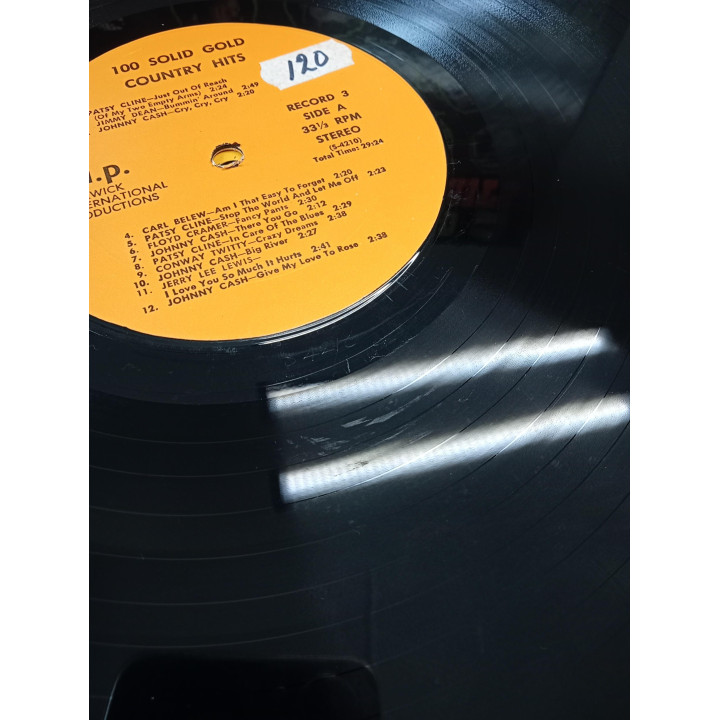 100 Solid Gold Country Hits 4 LP boxset