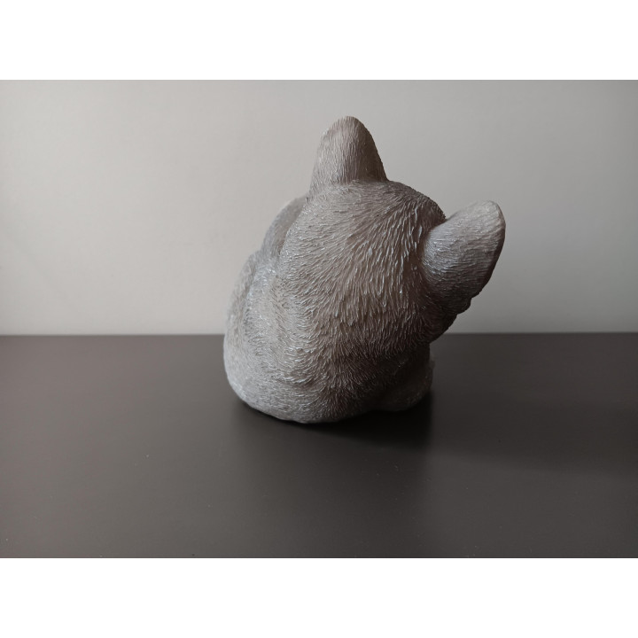 Beeldje Kat met Wol - Hard Kunststof