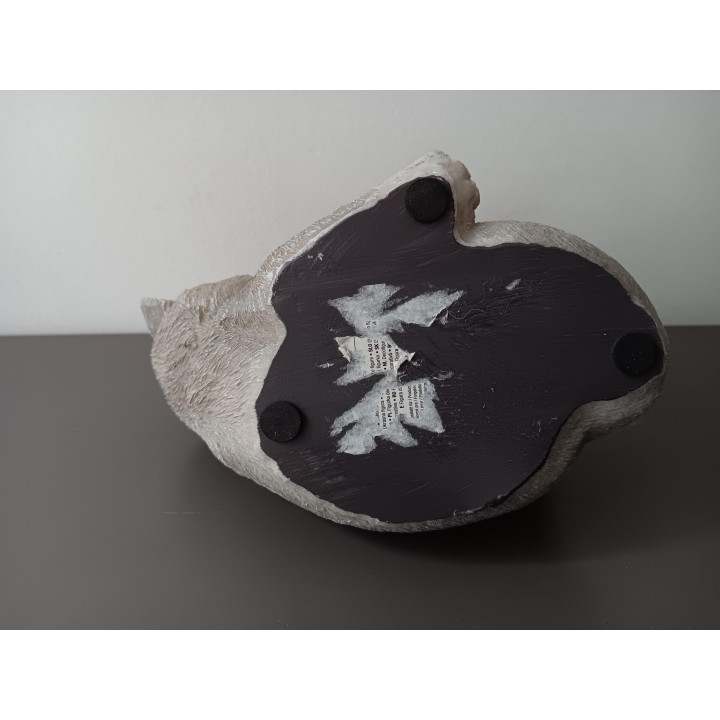 Beeldje Kat met Wol - Hard Kunststof