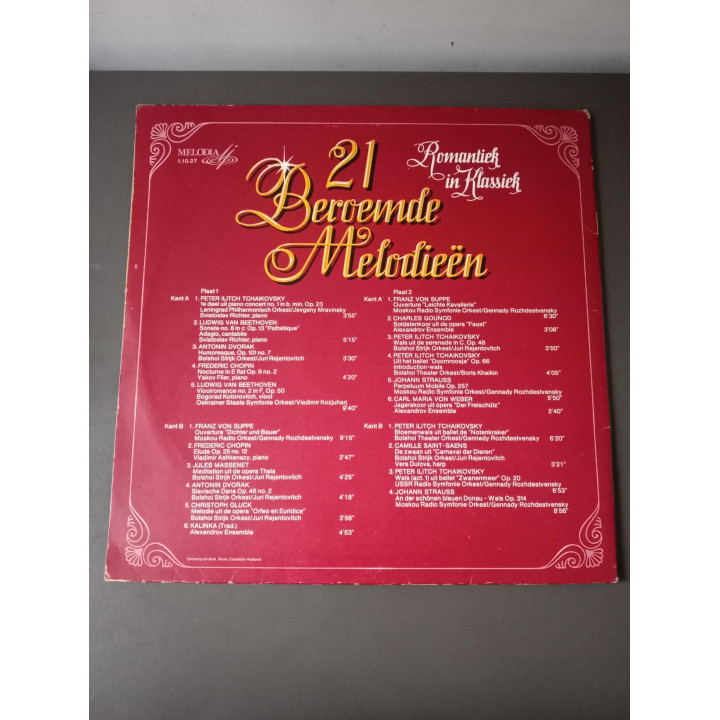 21 Beroemde Melodieën Romantiek in Klassiek Dubbel LP