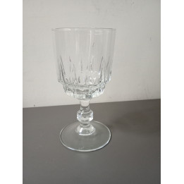 Wijnglas op voet met reliëf 14,5 cm