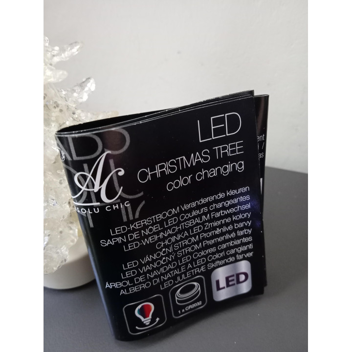 Absolu Chic LED kerstboom met wisselende kleuren 10,5 cm