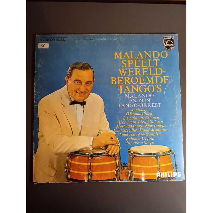 Malando speelt wereldberoemde tango's LP Philips