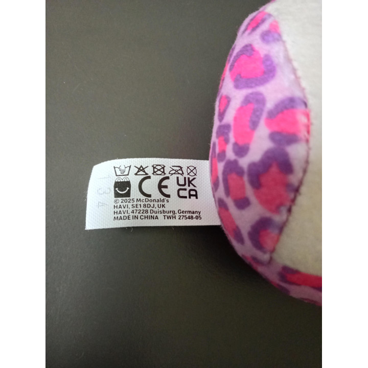 Squishmallows roze luipaard McDonald's 9 cm