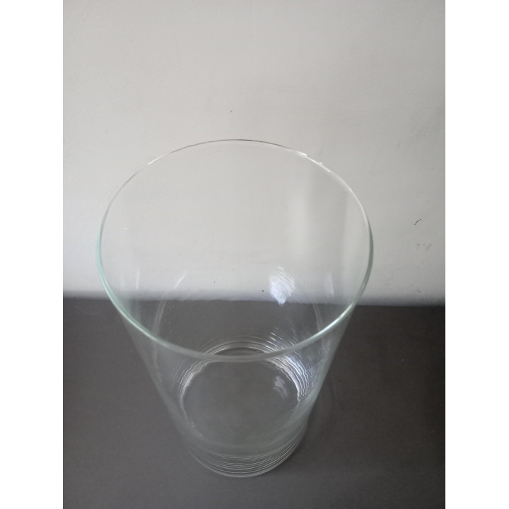 Glazen cilindervaas transparant 25 cm