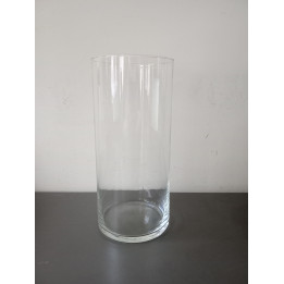 Glazen cilindervaas transparant 25 cm