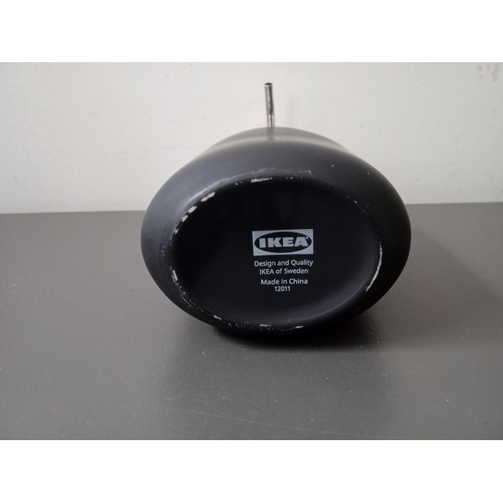 IKEA zeepdispenser zwart met zilverkleurige pomp