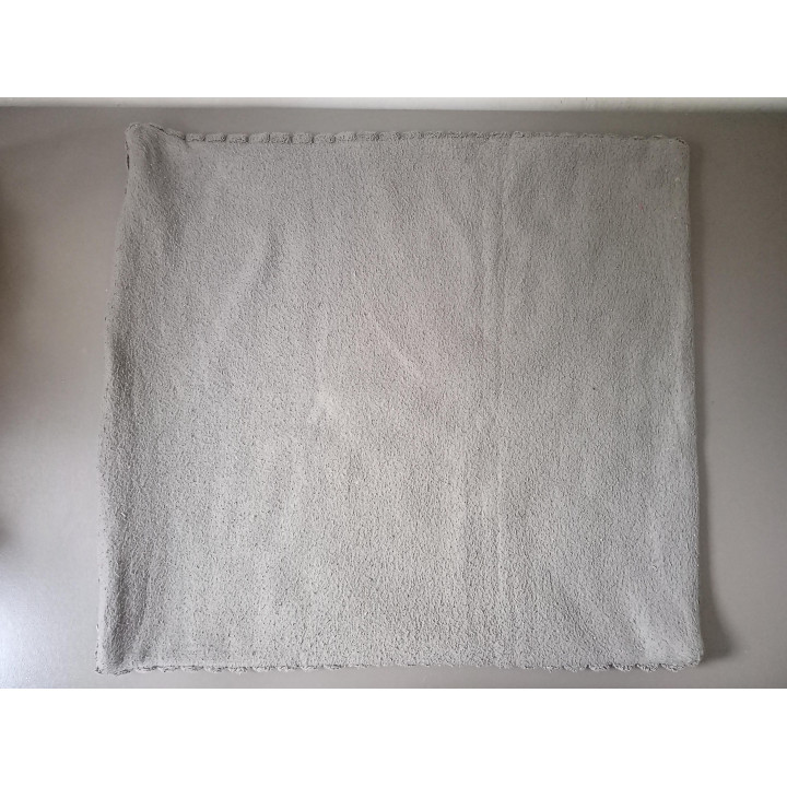 Donkergrijs sierkussen met ribbelstructuur 47 x 43 cm