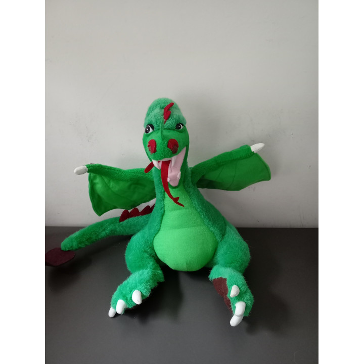 Efteling Draak Lichtgeraakt knuffel groen 30 cm