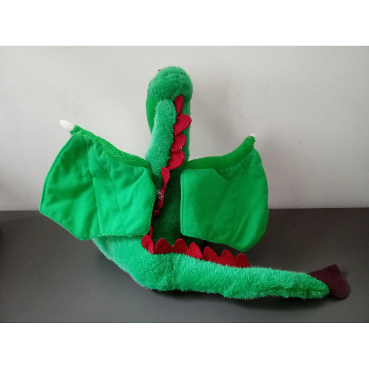 Efteling Draak Lichtgeraakt knuffel groen 30 cm