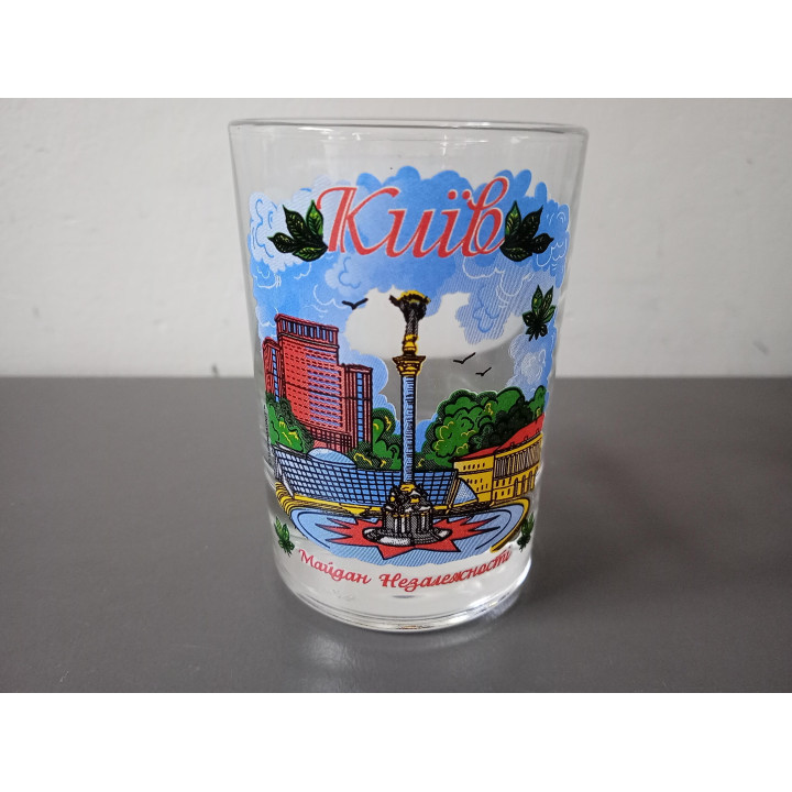 Souvenir shotglas Kiev Oekraïne Onafhankelijkheidsplein