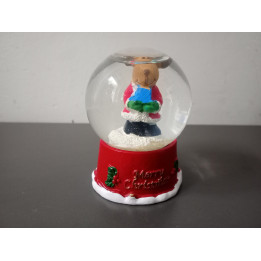 Kerst sneeuwbol met rendier Merry Christmas