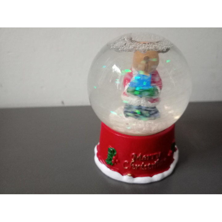 Kerst sneeuwbol met rendier Merry Christmas