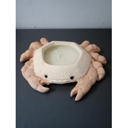 Decoratieve krabkaars in keramieken houder