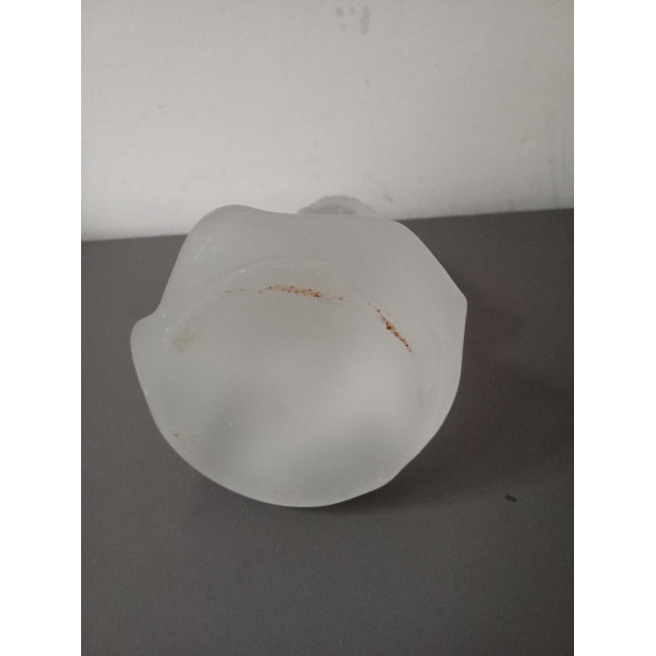 Matglazen engeltje met kaarsenhouder
